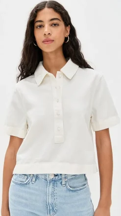 Adella Woven Polo