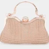 Alba Rhinestone Bag in rose gold