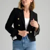 Alicia Bell Sleeve Blazer in black