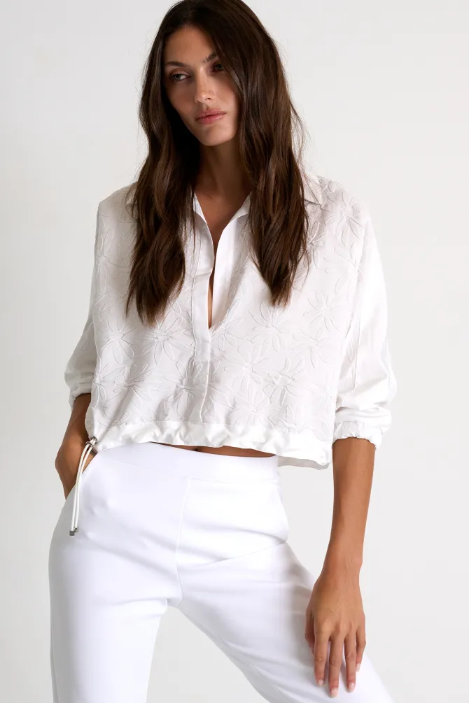 Alla Cropped Floral Top -sz4