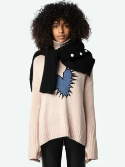Alma Spiked Heart Sweater – L