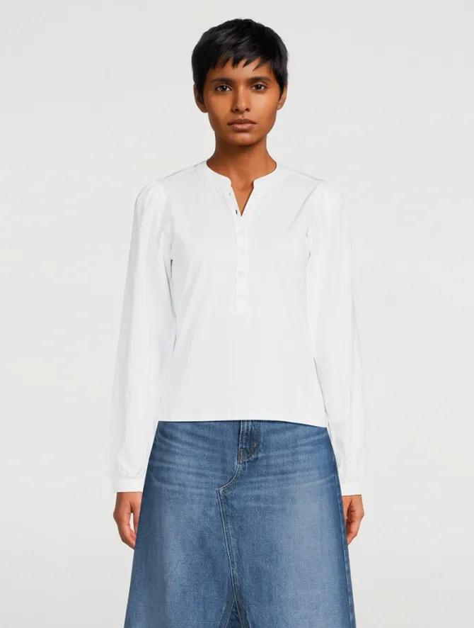 Alura Puff Sleeve Henley