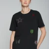 Amalia Strass T-Shirt in black