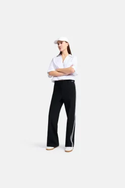 Amelie Wide Leg Trouser -black