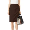 Andree Jersey Skirt in brown