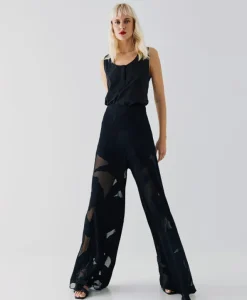 Anthony mesh pattern pants