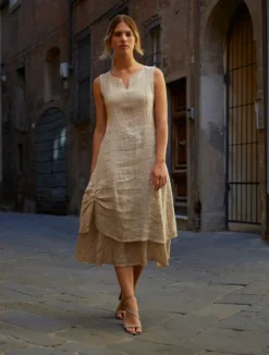 Aria Dress in oat