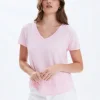 Ava Tee in blush – Large