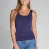 Bamboo Short Tank in navy