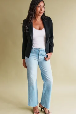 Bayley Black Double Breasted Blazer