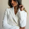 Bayley Blazer in White