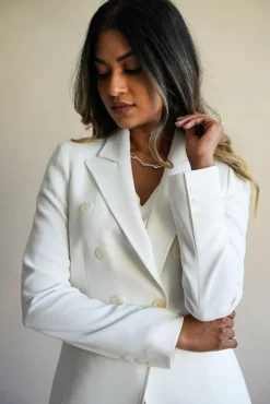 Bayley Blazer in White
