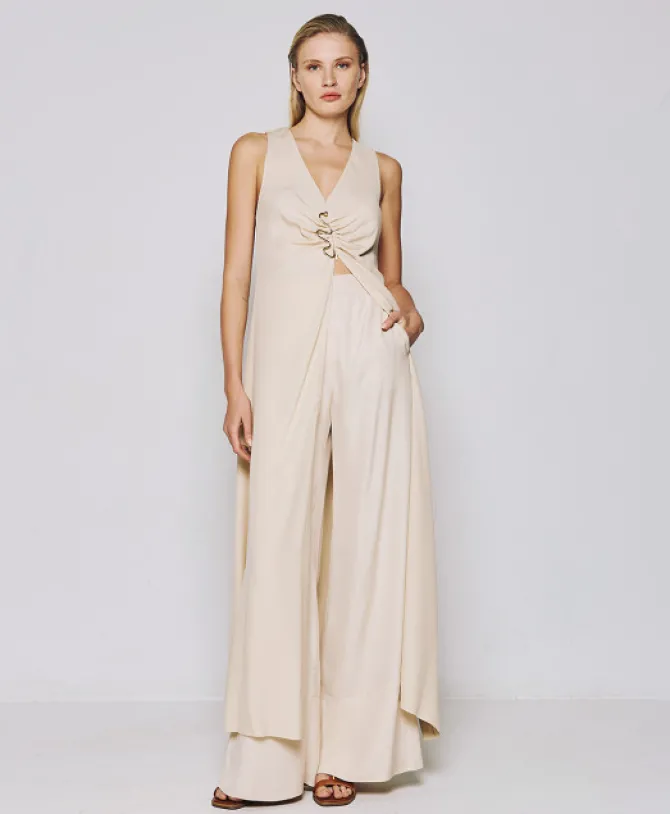 Bess Maxi Dress in vanilla