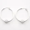 Big Crystal Hoops