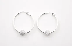 Big Crystal Hoops