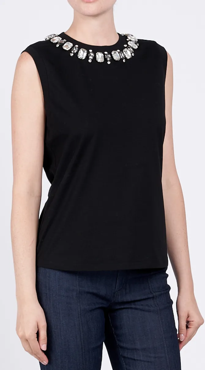 Blaine Gem Necklace Tee