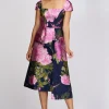 blanca sash midi dress