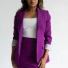 Boyfriend Blazer in Fuchsia