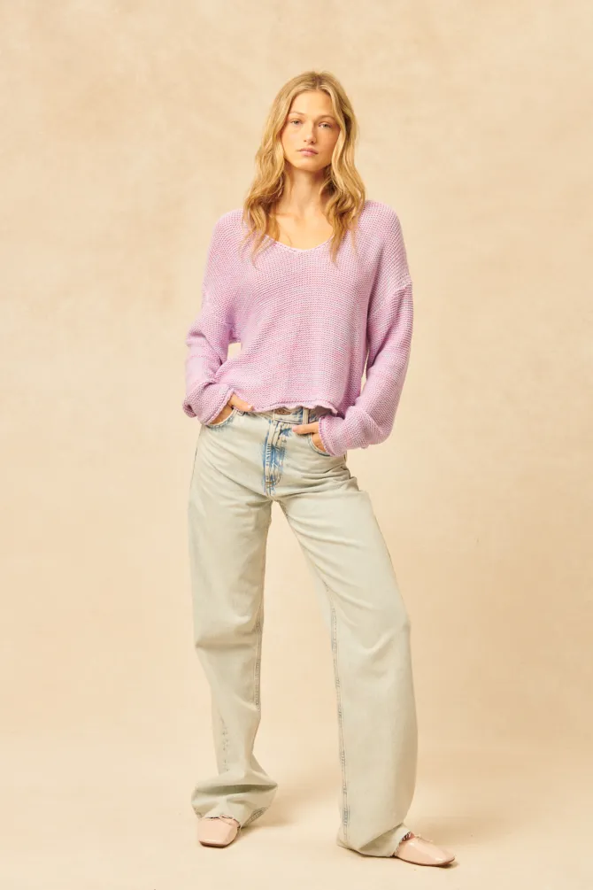 Cade Sweater in Wisteria