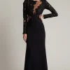 Caselle Embroidered Illusion Bodice Gown