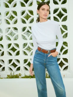 Charlotte Gathered Top in White
