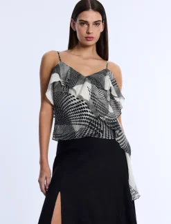 Cherry Printed Flounce Cami