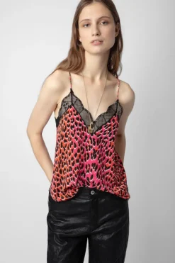 Christy Leopard Silk Camisole