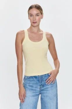 Christy Tank in yellow custard