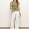 Christy Wide Leg Pant in white