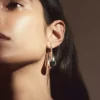 Colette Hoop Earrings in silver