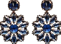 Crystal Flower in Navy