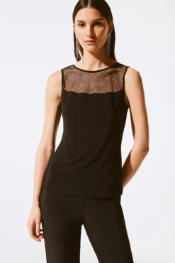 Cyril Rhinestone Mesh Top – sz14