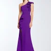 diana ONE SHOULDER GOWN in boysenberry