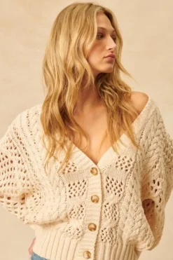 Domenico Cardigan in porcelain