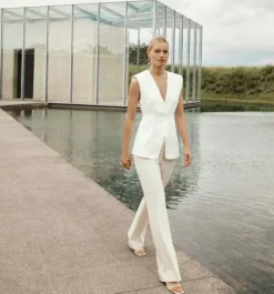 Doro Flared Pant in crema
