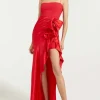 DRINA GOWN in pimento red