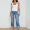 Elaine Low-Rise Stovepipe Jean