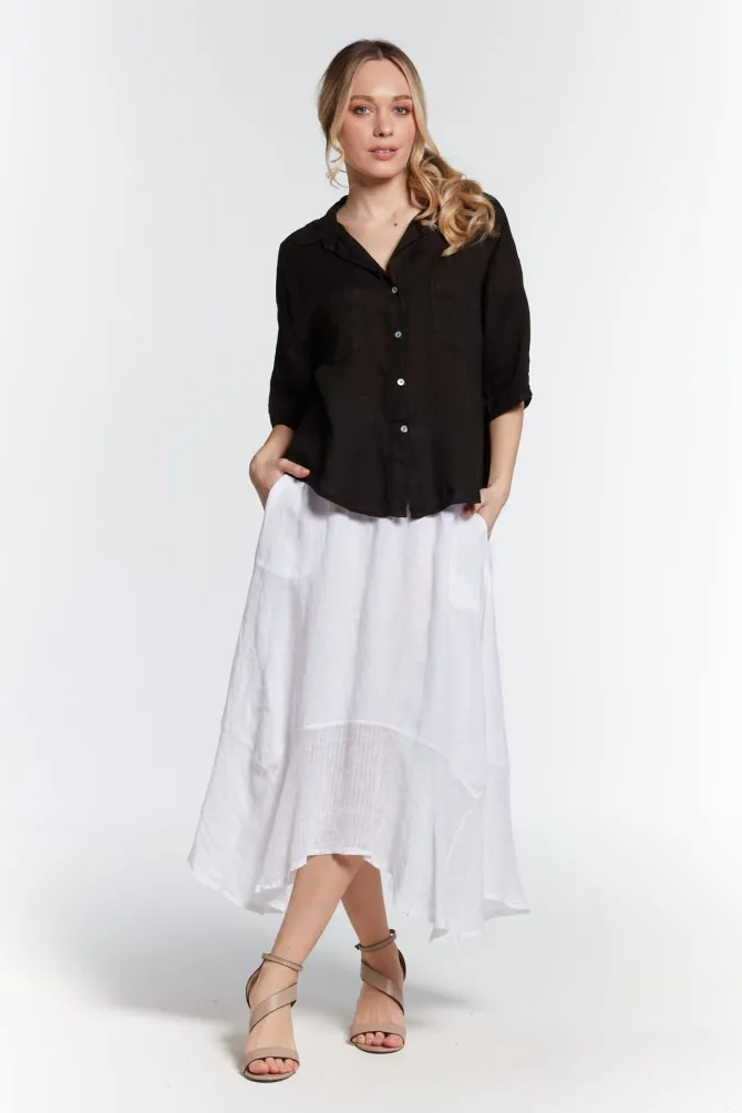 Elena Linen Skirt