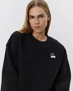 ELI SWEATSHIRT IN Washed black