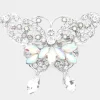 Embellished Butterfly Pin Brooch in crystal