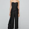 Emelie Peplum Top IN BLACK