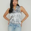 Emmy Sleeveless Silk Blouse