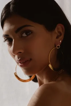 Empress Hoops in Gold