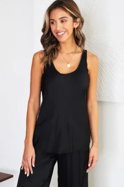 Esme Black top Tank