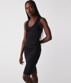 Esme Ribbed Dress in black