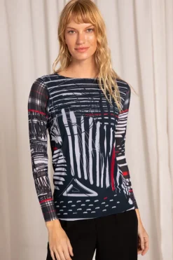 Florence Double Sheer Top in nostalgic
