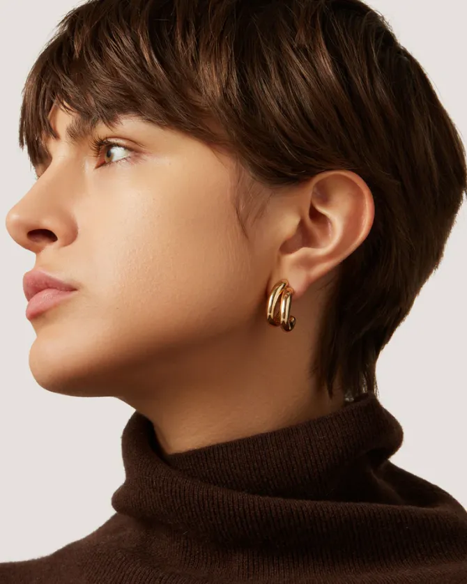 Florence Earrings in gold