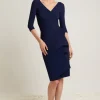 florien dress in blu notte