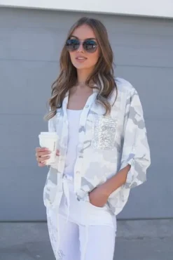 France Pant in pure white