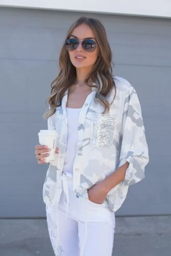 France Pant in pure white